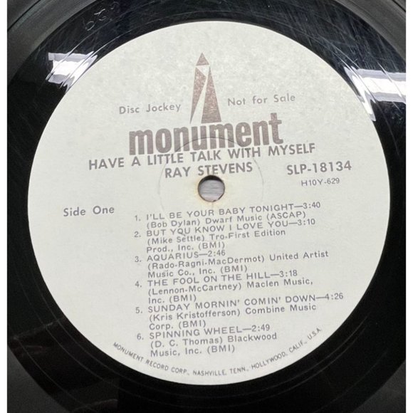 Ray Stevens Have a Little Talk with Myself Vinyl LP Promo 1969 Monument 18134 - Picture 3 of 6